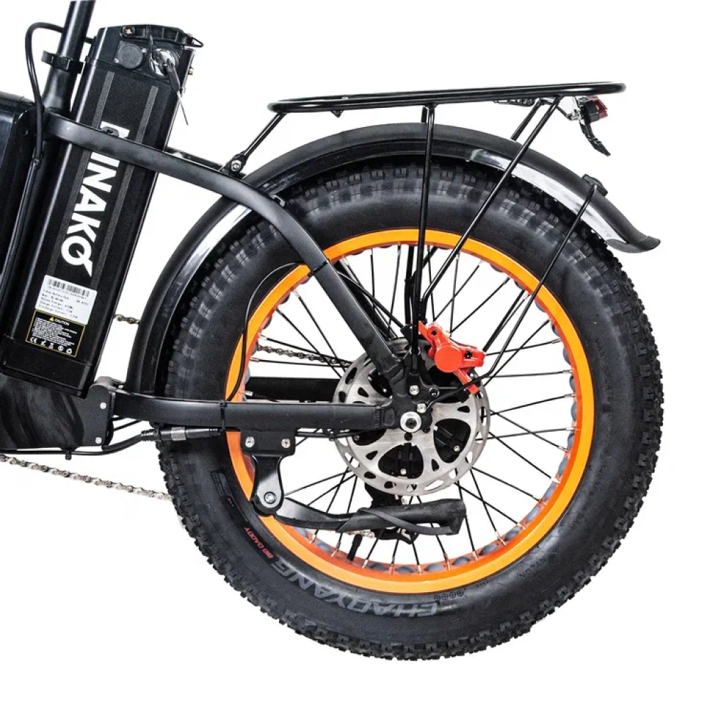 Электровелосипед Minako F11 Dual оранжевые диски 11