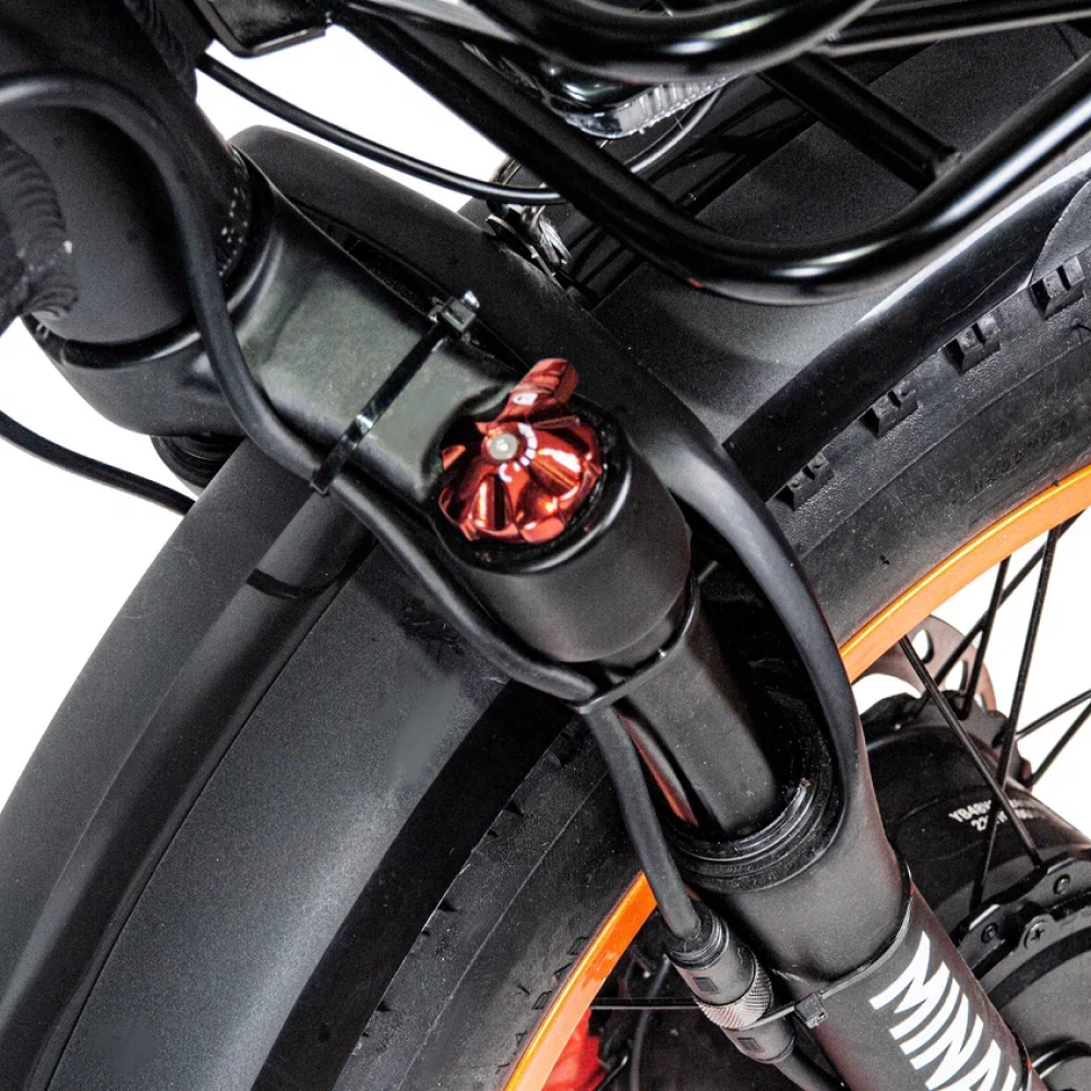 Электровелосипед Minako F11 Dual оранжевые диски 8